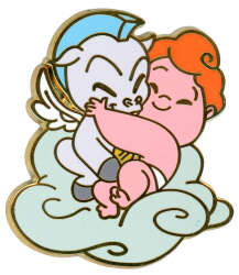 Baby Hercules with Baby Pegasus