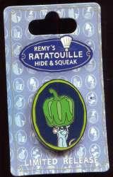 23357 - Remy’s Ratatouille Hide & Squeak 2015 - Remy with Green Bell Pepper - Walt Disney World alternate image