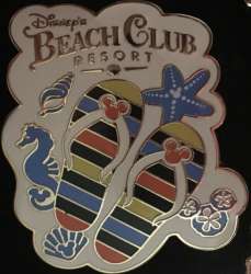 18536 - Disney's Beach Club Resort - Beach Club Resort Flip Flops - Walt Disney World alternate image