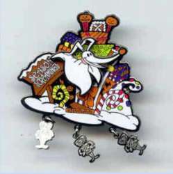 22186 - Haunted Mansion Holiday: 13 Treats in 5 Frightful Weeks Series - Season Screamings - Zero with Present Pile Dangle - Disneyland Resort alternate image