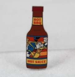 8390 - Disney Hot Sauce Bottles Pin Set - Hot BBQ - Donald alternate image