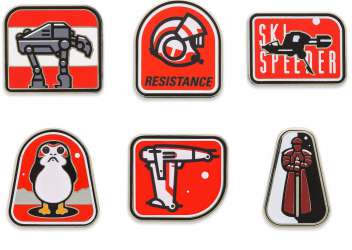 Star Wars: The Last Jedi Booster Pin Set - First Order Heavy Assault Walker only - MLT