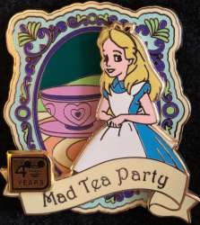 239 - 40th Anniversary of Walt Disney World - Attraction Collection - Alice at Mad Tea Party - Walt Disney World alternate image