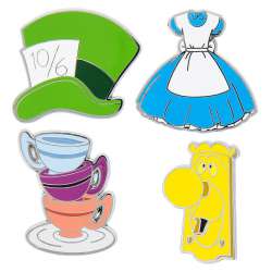 Click to view the Alice in Wonderland Pin Trading Flair 4-pin Set details