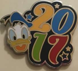 2017 Year Pins Booster Set - Donald Duck ONLY - MLT