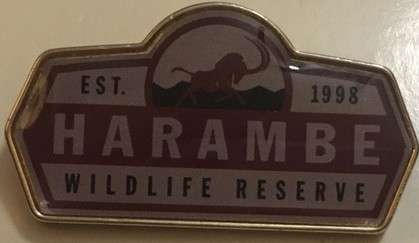 17885 - Animal Kingdom Hat and Pin Sets - Animal Kingdom Safari Hat 6-Pin Set — Harambe Wildlife Reserve Est. 1998 ONLY - Walt Disney World alternate image