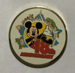 12945 - Tokyo Disneyland Anniversaries - 18th Anniversary - Mickey Mouse - Tokyo Disneyland Resort alternate image