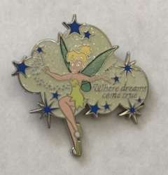 Where Dreams Come True - Pixie Dust Pins - Tinker Bell - Silver Cloud - MLT