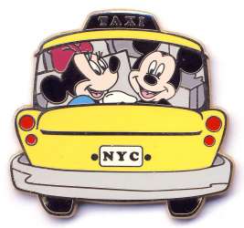 603 - World Of Disney (NYC) - Minnie & Mickey In Taxi Cab - Disney Store US alternate image