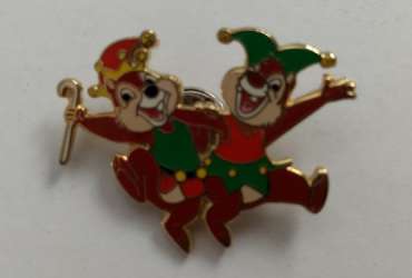 DisneyShopping.com Christmas Lanyard Set - Chip &amp; Dale Dressed as Elves - DSUS