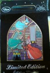 8504 - Sleeping Beauty Stained Glass Window set - 1 of 4 - Three Fairies - Disney Store UK alternate image