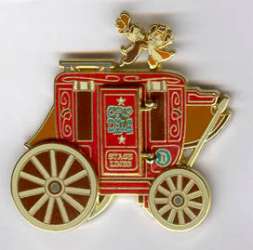 Chip &amp; Dale’s Wild Wild West Pin Adventure - Chip &amp; Dale atop a Stagecoach with Donald Inside - DLR