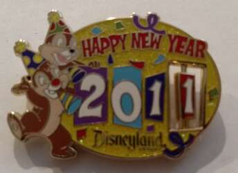 31175 - New Year's Eve/Day - Happy New Year 2011/2012 Spinner - Chip & Dale - Disneyland Resort alternate image