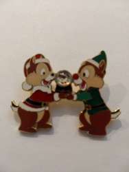 Christmas 2006 - Chip and Dale - Holiday Attire with Snowglobe - DSSH