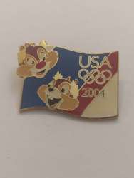 31230 - 2004 Olympics USA Starter Lanyard Set - Chip & Dale alternate image