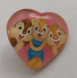 Click to view the Dome Pink Heart - Clarice, Chip & Dale details