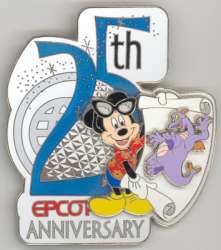 EPCOT 25th Anniversary - WDW - Cast Member - Epcot 25th Anniversary - Mickey &amp; Figment - WDW