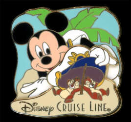 'Disney Cruise Line - Chip &amp; Dale Sleeping Under Captain Mickey's Hat - DCL'