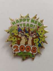 31441 - New Year's Eve/Day - Happy New Year 2008 - Chip & Dale - Cast Member - Theme Park Cast Member Exclusive alternate image