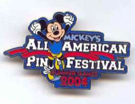 44170 - Mickey's All American Pin Festival Summer Games 2004 - Logo Pin - Disneyland Resort alternate image