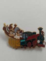 WED Racers - Chip &amp; Dale Riding a Big Thunder Mountain Railroad Train - WDI
