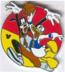 10872 - Cast Lanyard Series III - Sports - Goofy and Donald Playing Basketball - Walt Disney World alternate image