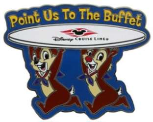 'Point Us to the Buffet! - Chip and Dale with Surfboard - DCL'