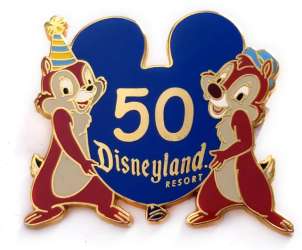Chip & Dale with 50 Mickey Icon Balloon