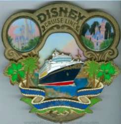 'Disney Cruise Line Destinations: Panama Canal Crossing 2005 - Super Jumbo Logo with Cinderella Castle and Sleeping Beauty Castle - DCL'