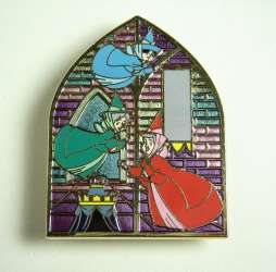 8504 - Sleeping Beauty Stained Glass Window set - 1 of 4 - Three Fairies - Disney Store UK alternate image