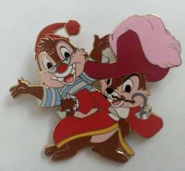 Chip & Dale dressed as Captain hook and Mr. Smee