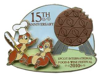 15th Anniversary - Chip and Dale with Free-D Chocolate Spaceship Earth