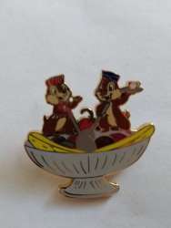 (PTD) Pin Trader&#039;s Delight Series - Chip and Dale Banana Split with Spoons - DSSH