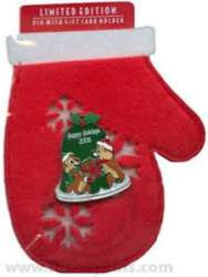 32644 - Happy Holidays 2008: Bells on Mitten Gift Card Backers Collection - Chip and Dale - Walt Disney World alternate image