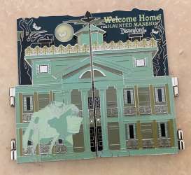 9377 - Haunted Mansion O'Pin House - Haunted Mansion Facade Hinged Pin - Disneyland Resort alternate image