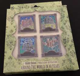 9334 - Haunted Mansion O'Pin House - Haunted Mansion Pinbassador Inspirations: Around the World in 40 Years Stained Glass Set - Disneyland Resort alternate image