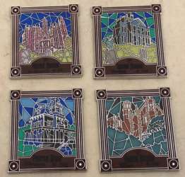 9334 - Haunted Mansion O'Pin House - Haunted Mansion Pinbassador Inspirations: Around the World in 40 Years Stained Glass Set - Disneyland Resort alternate image