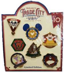 32841 - Trade City, USA - Mini Trading Bag Pin Set — Full Set - Walt Disney World alternate image