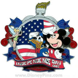 '4th of July/Independence Day - Tinker Bell, Donald Duck and Mickey Mouse - WDW'