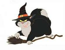 22340 - Witch Cats on Brooms Collection - Lucifer - Disney Studio Store Hollywood / Soda Fountain alternate image