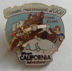 33171 - Disney Parks Seasons - Winter - Adventure 2001 — Chip and Dale Snowball Fight Slider - Disneyland Resort alternate image