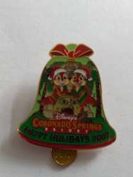 33210 - Resort Holiday Collection 2007: Bells - Coronado Springs Resort - Chip & Dale Holiday Bell - Walt Disney World alternate image