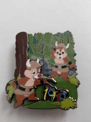 33244 - The Museum of Pin-tiquities - Disney Pin Celebration 2009 - Pinbassador – Chip and Dale Vikings - Walt Disney World alternate image