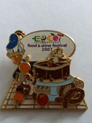 36708 - EPCOT International Food & Wine Festival 2007 - Donald Duck, Chip, and Dale (Passholder Exclusive) - Walt Disney World alternate image