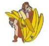 2007 Hidden Mickey – Chip and Dale Food - Bananas - DLR