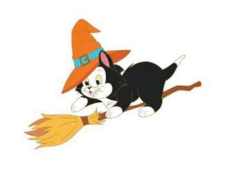 22332 - Witch Cats on Brooms Collection - Figaro - Disney Studio Store Hollywood / Soda Fountain alternate image