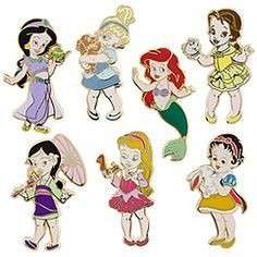 Toddler Princess Mini-pin Booster Set - Princess Mini Pin Full Set - MLT