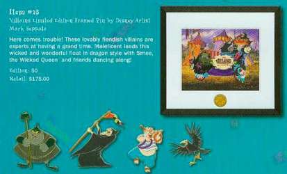 Mickey&#039;s Parti Gras - Event Exclusive - Villains Limited Edition Framed Set - WDW