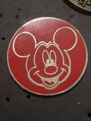 Disney Character Outline Circles Booster Set - Mickey Mouse Outline in Red Circle - MLT