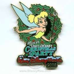Mickey&#039;s Very Merry Christmas Party (MVMCP) 2005 - Tinker Bell in a Wreath with a Jeweled Wand - WDW